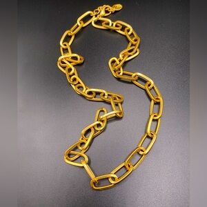 Zara Paper Clip GoldTone Chain 10.5”